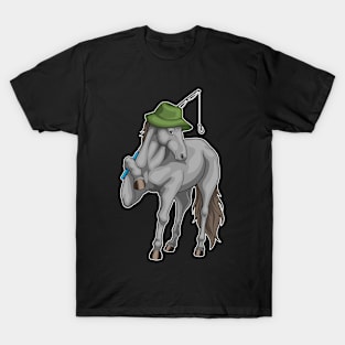 Horse Fisher Fishing rod Fishing T-Shirt